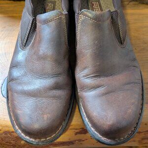 Ariat Womens Size 8B Brown Slip On Shoes Western Casual Leather Loafer